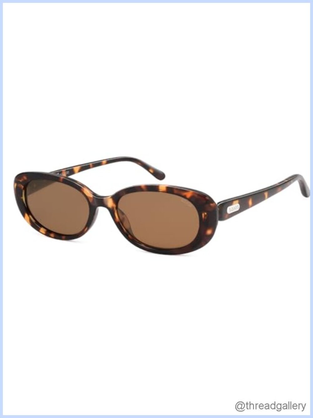Retro Oval Polarized Sunglasses UV400 TAC Full Frame for Driving Travel